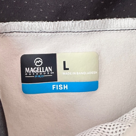 Magellan Outdoors Pro Angler Men’s Sz Lg Board Shorts Fishing Hiking Sportswear - Picture 4 of 16